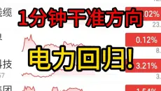 1分钟干准方向：电力！日韩暴涨，大A反弹！电力止跌抄底机会，铜箔走成主升浪！CPO唯一光龙头！高开低走，今日修复？