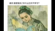沙雕网友63：凿壁偷光为什么白天不学习？