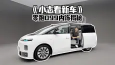 《小志看新车》零跑D99内饰揭秘，竟然配个超大“三折叠？